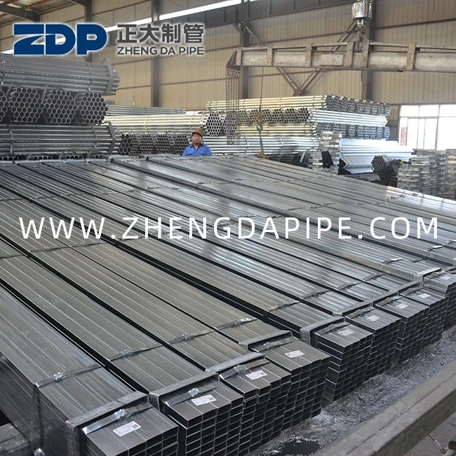 20X20 200X200 Țeavă dreptunghiulară pre galvanizată