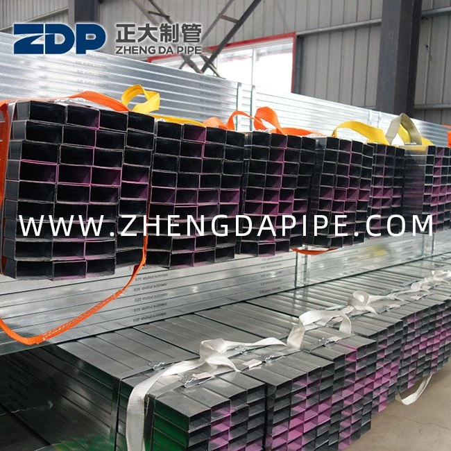20X40 200X400 Țeavă dreptunghiulară pre galvanizată