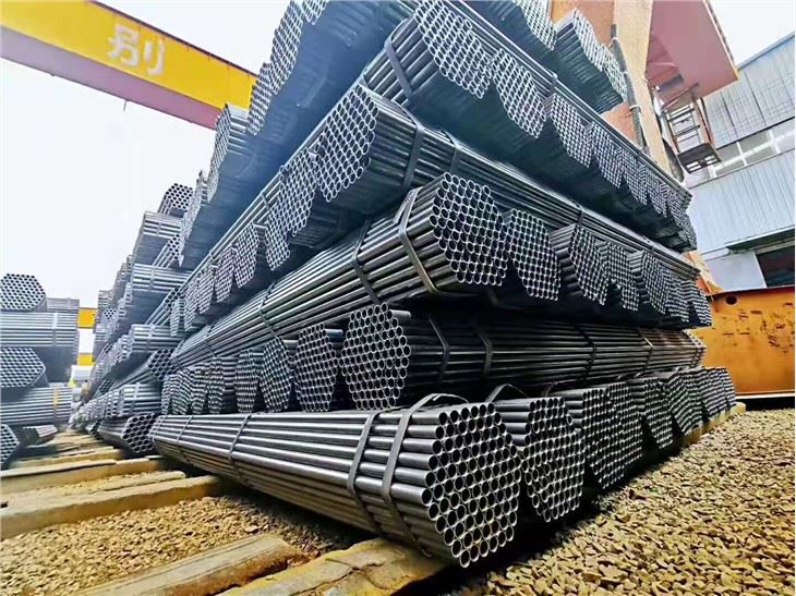 Țevi rotunde din oțel negru sudate ERW din oțel carbon ușor